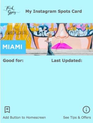 Miami Digital Wallet Card